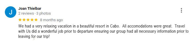Travel with Us Testimonial