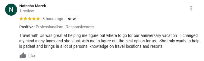 Travel with Us Testimonial