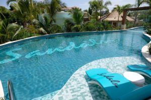 The private river attached to the Coyaba villas at Sandals Dunns River Falls