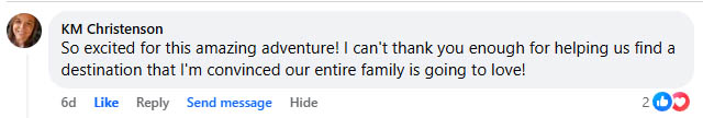 A testimonial from a happy customer for whom we planned a family trip to Costa Rica...